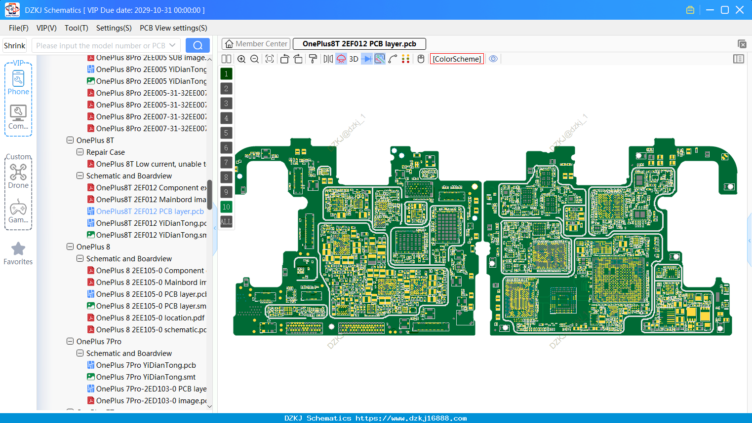 OnePlus8T 2EF012 PCB Layer